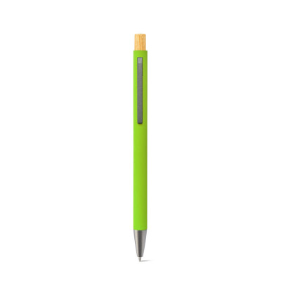 ZYLEN. Ballpoint pen in recycled aluminum (100 rAL), with rubber finish